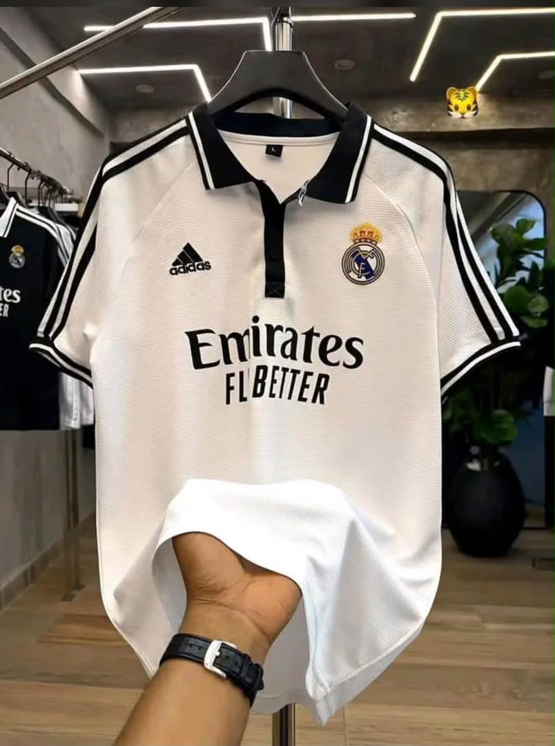 Real Madrid White Polo