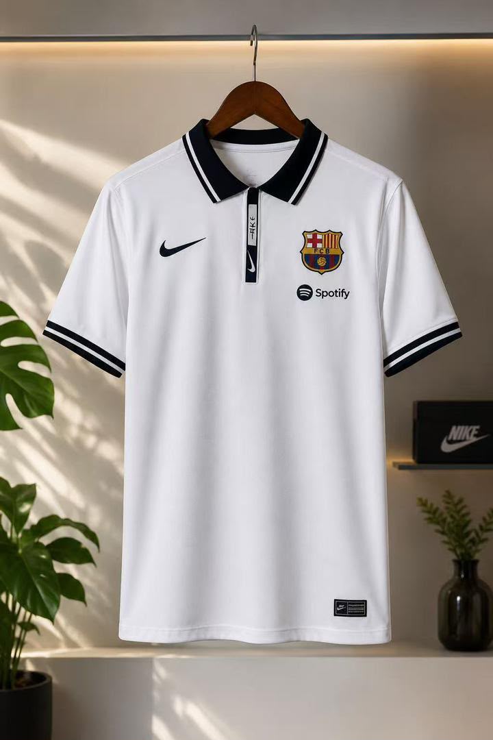Barcelona White Polo