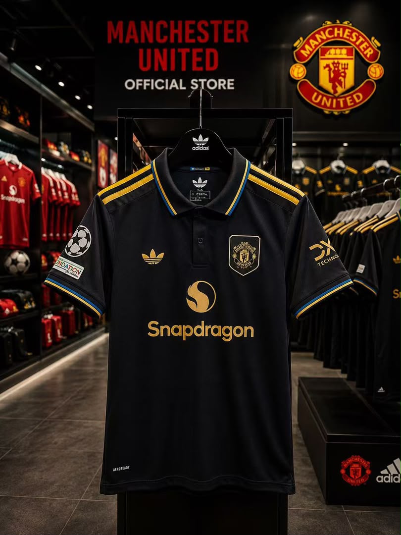 Manchester United Black Official Jersey