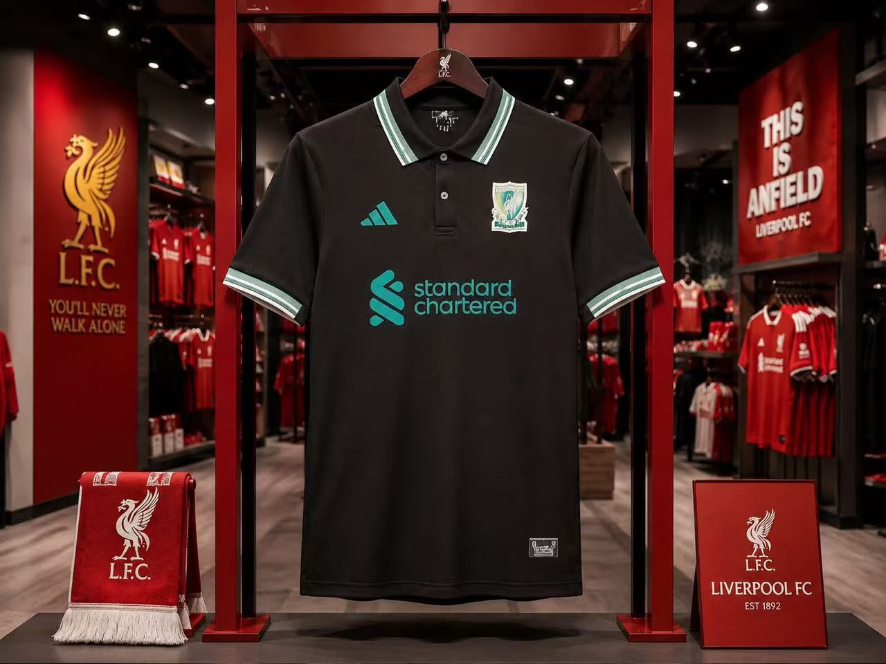 Liverpool Black Polo