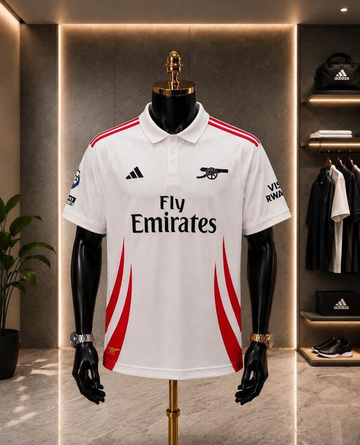 Arsenal White Polo