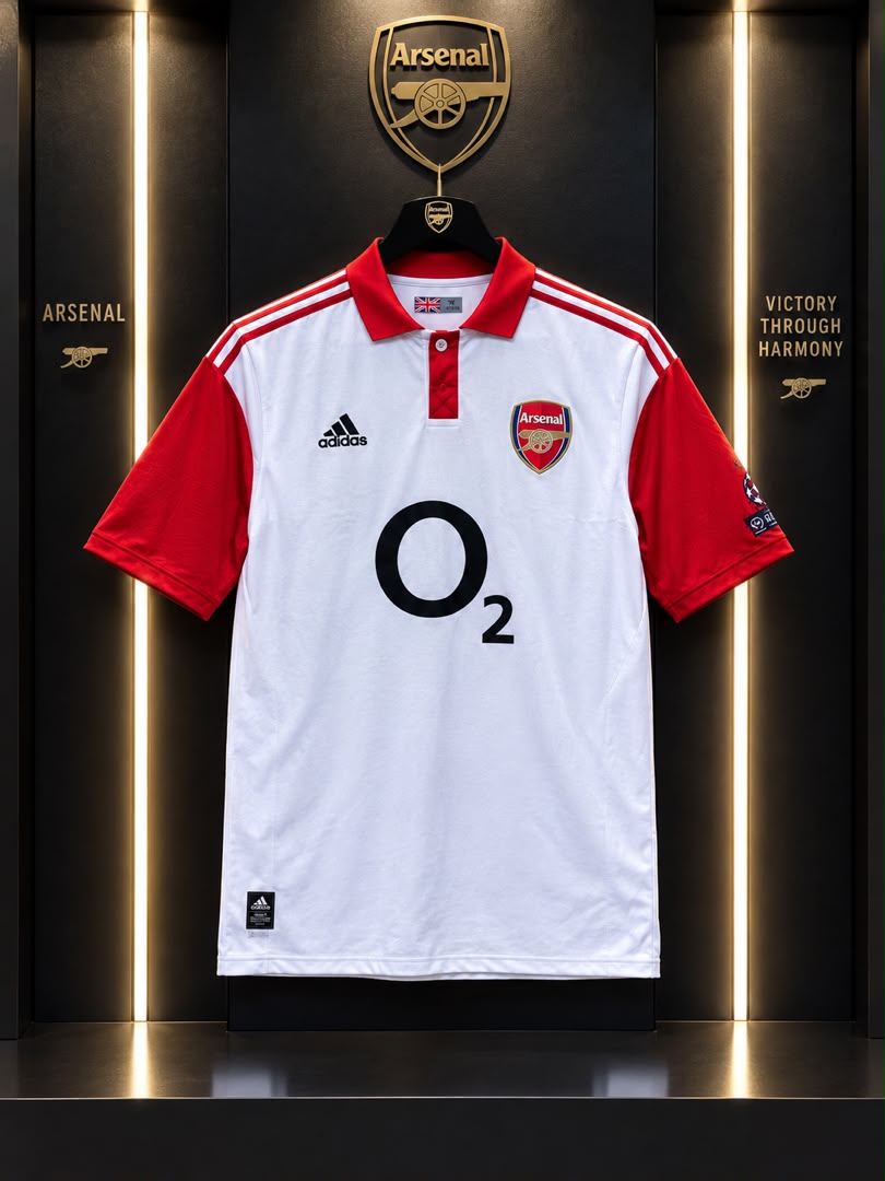 Arsenal O2 Polo White