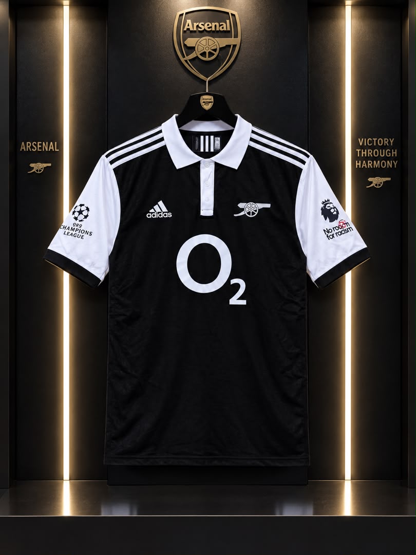 Arsenal O2 Polo Black